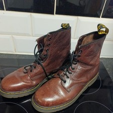 Doc Martens 1460 Boots Brown Oiled Leather UK Size 11 - Good condition 