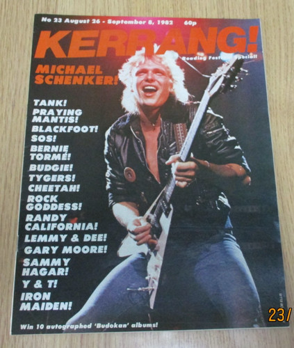 Vintage kerrang magazine 23 - vintage, kerrang!
