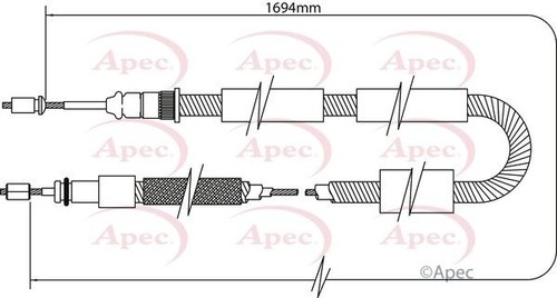 Apec rear left - apec, cable