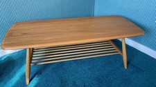 Ercol 459 Coffee Table In Light Finish with Magazine Storage Collection Only