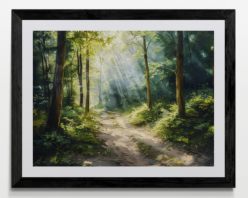 Woodland forest trees framed - woodland,