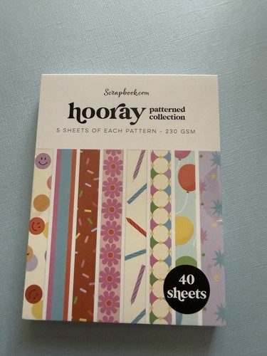 Scrapbook hooray pattern - hooray,