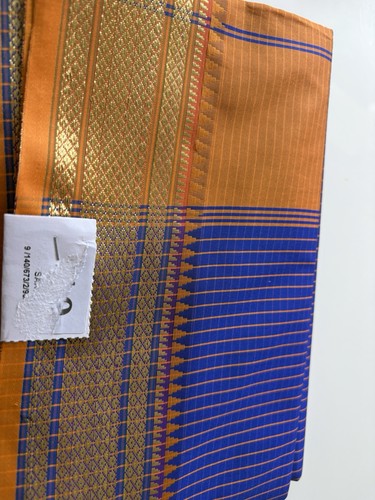 Beautiful blue check saree - beautiful,