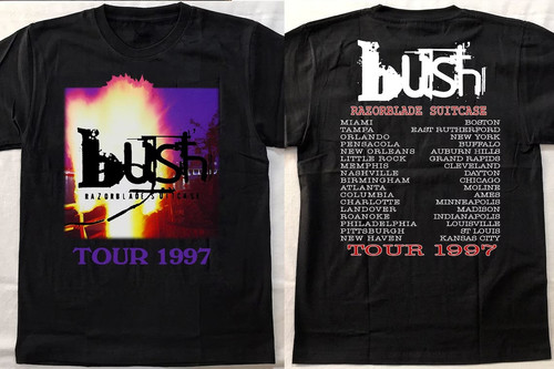 Vtg bush band heavy - bush, cotton