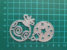 2 x Christmas Bauble Cutting