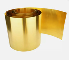 Thin Brass Sheet Roll Metal Foil Shim Plate Thick 0.15mm Model Making/Engineer
