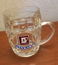 Whitbread Dimpled Beer Glass Tankard Half Pint