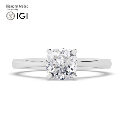 Cushion diamond engagement - cushion,