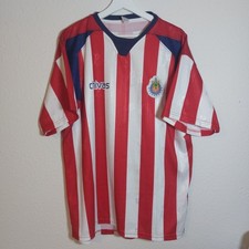 Chivas Club Deportivo Guadalajara Football Soccer Jersey Made in Mexico XL Used 