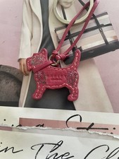 Radley Pink Leather Dog Tag /