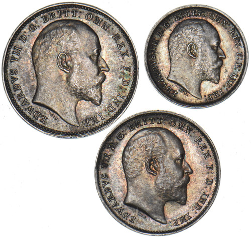 1910 part maundy set - 1910, edward