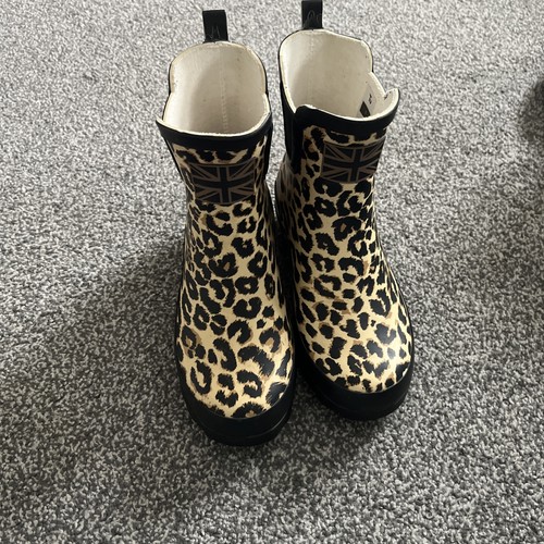 Leopard short wellies - short,