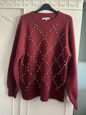 Next Burgundy Wool Blend