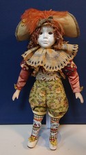 Porcelain doll vintage fabric - porcelain,