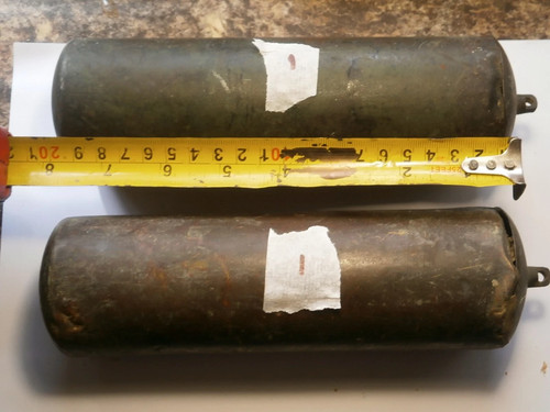 Good pair brass longcase - of,