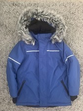 Boys Blue Waterproof Winter Coat Age 6 Years