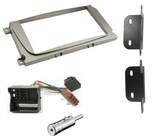 Radio stereo silver double din - radio,