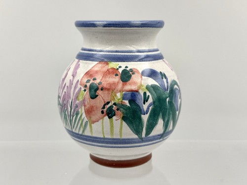 Small blue purple vase by - &,