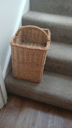 Vintage stair basket - vintage,
