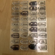 Lili of the Valley cling stamps Sentiment Tags set of 36