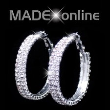 Two line round hoop - line, earrings