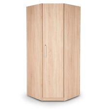 Oak corner wardrobe, and additional unit, perfect condition. see description.
