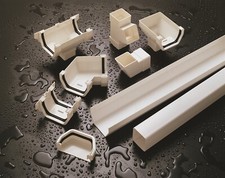 White plastic square style - plastic,
