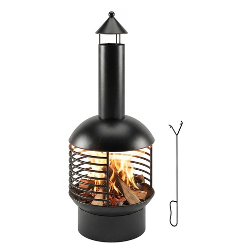 Outsunny chimney fire pit - chimney,