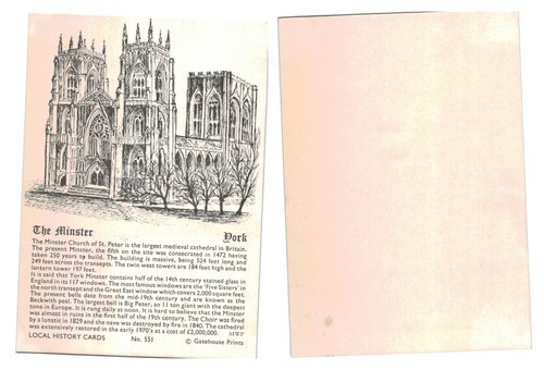 Postcard york minster - -,