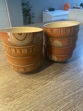 Denby Fire Chilli Cereal Dessert Bowls * 8