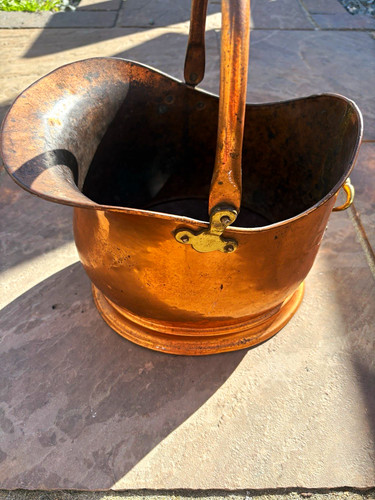 Antique victorian copper coal - antique,