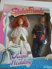 Sindy Friends Marie Mark Royal Wedding Dolls 1986 Vintage Pedigree Prince Andrew