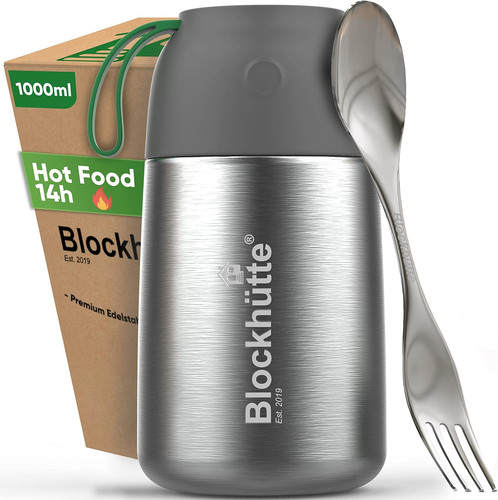 Stainless steel thermal lunch - stainless,