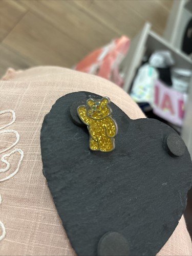 Pudsey bear gold tone glitter - bear,