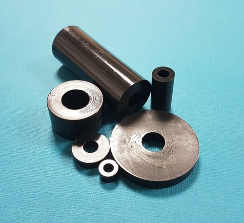 Black nylon spacers washers - black, /washers