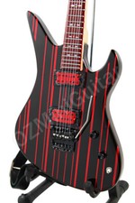 Miniature Guitar Synyster Gates AVENGED SEVENFOLD Black & Strap