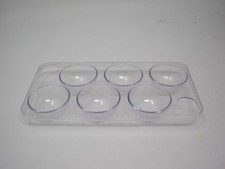 Egg Holder Fridge Cupboard Clear Plastic Frame 6 egg capacity
