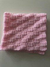 Handmade Pink Crochet Blanket for Babies Baby Girl