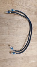 Cable Talk RCA/phono to RCA/phono Gold plated pair of cables. 0.5m