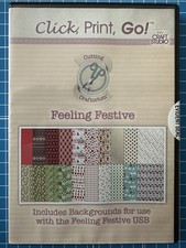 NEW My Craft Studio Feeling Festive CD-ROM Click Print Go! Backgrounds