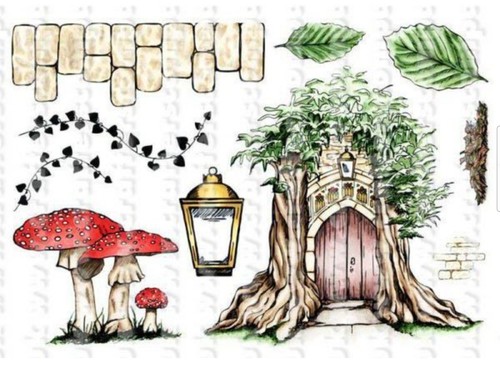 Enchanted doorway stamp - “enchanted,