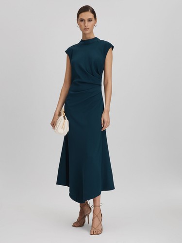 Reiss jessa ruched midi dress - jessa,