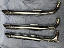 Triumph Rocket 3 Year 2004 3 X Exhaust Pipes See Close Up Photos