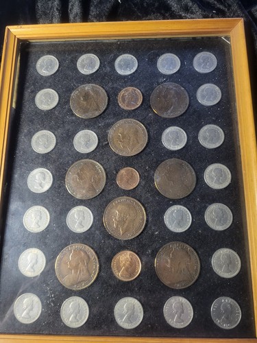 Rare coin collection framed - coin,