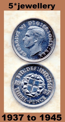 Silver three pence - silver,