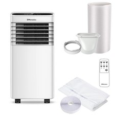 EMtronics 7000BTU Portable Air Conditioner Dehumidifier Fan and Window Vent Kit
