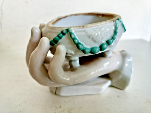 Antique german porcelain hand - antique,