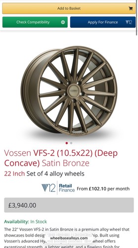 Vossen vfs alloys set - vfs-2, 22"