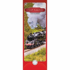 Steam Railway Slim Calendar