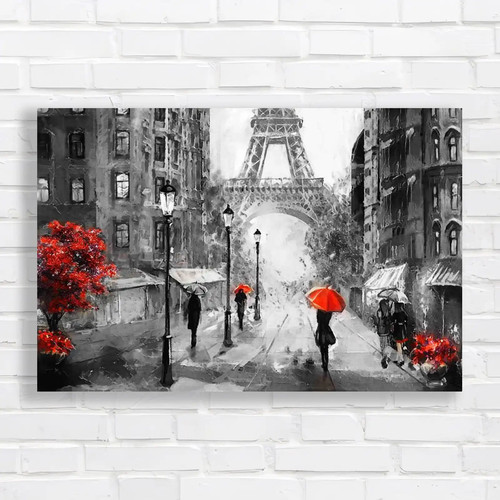 Painting paris eiffel tower - painting,